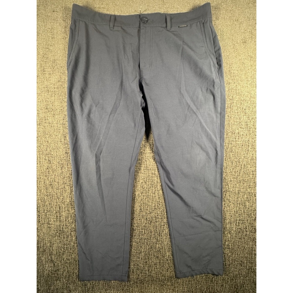 Travis Mathew Open to Close Pants Mens 35‎ Performance Golf Straight Navy Blue